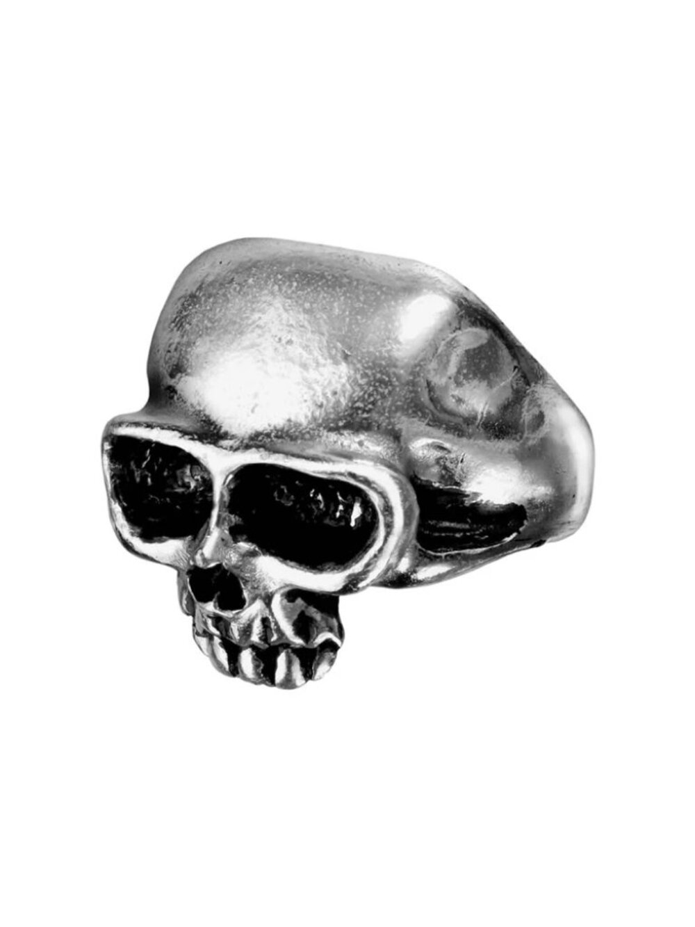 Alchemy Gothic Pewter Death Skull Ring Unisex Sizes 7, 8.5, 9.5, 11, 12 NWT